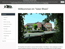 Tablet Screenshot of gasthof-vaterrhein.de